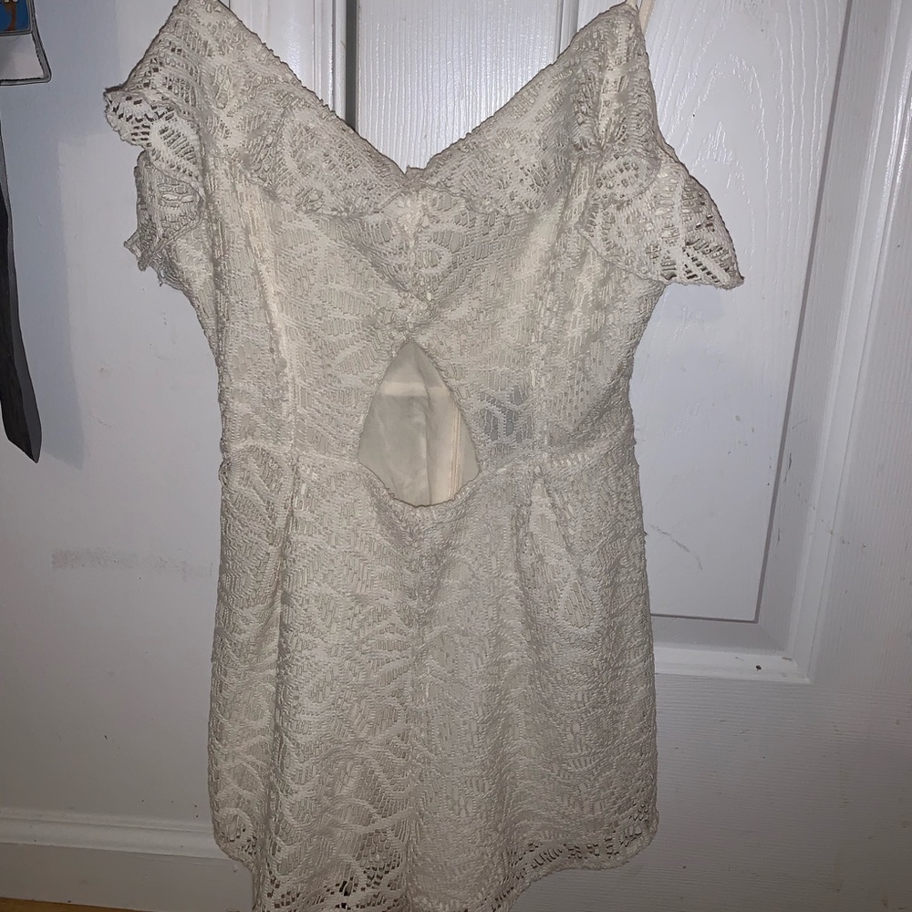 cream colored romper